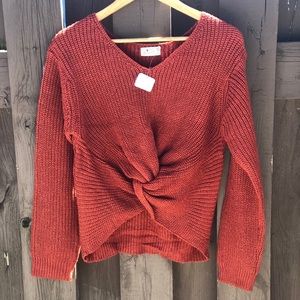 Proof Apparel twist knot sweater